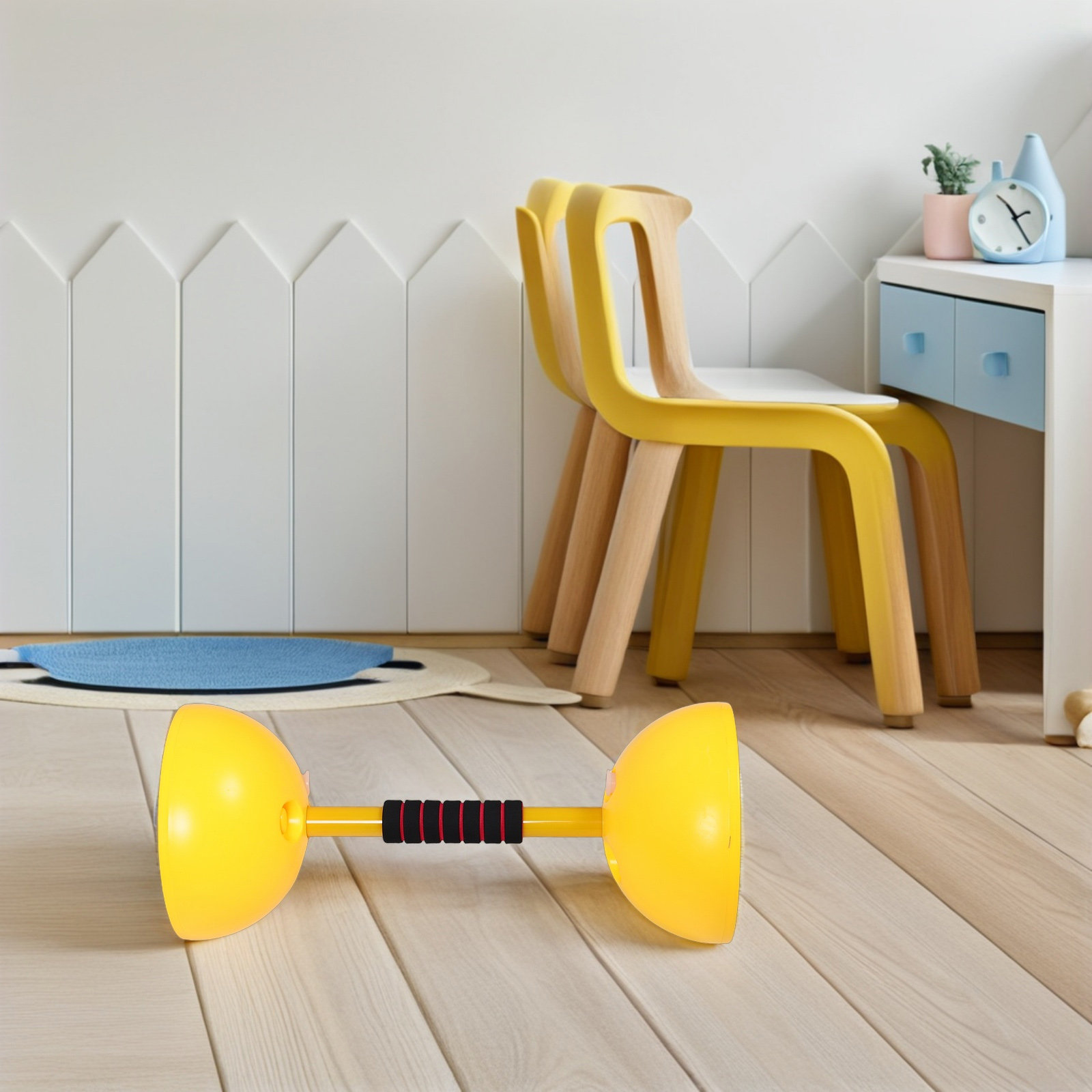 Kids Plastic Dumbbells and Bar - Dumbbell Set ulasan dan harga