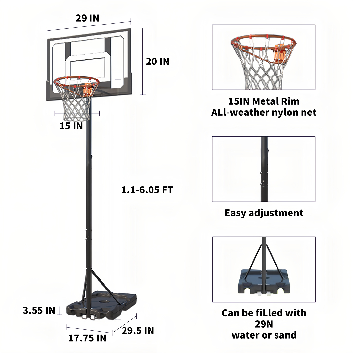 Wholesale Basketball Hoop,Port - Basketball Hoop ulasan dan harga