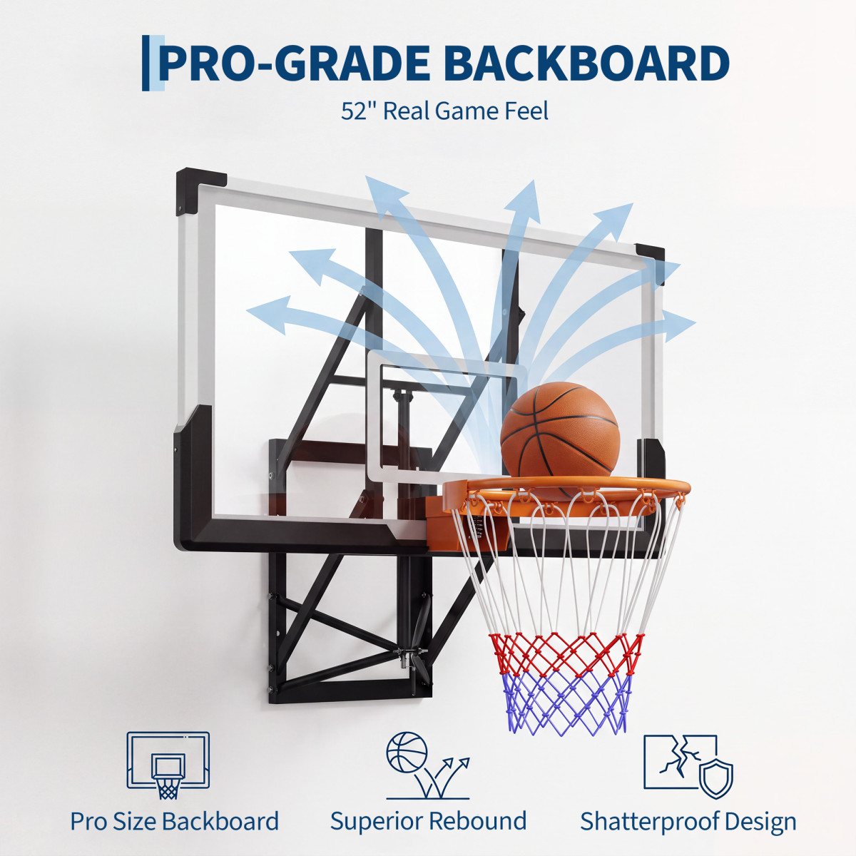 Adjustable Wall-Mounted Basket - Basketball Hoop ulasan dan harga