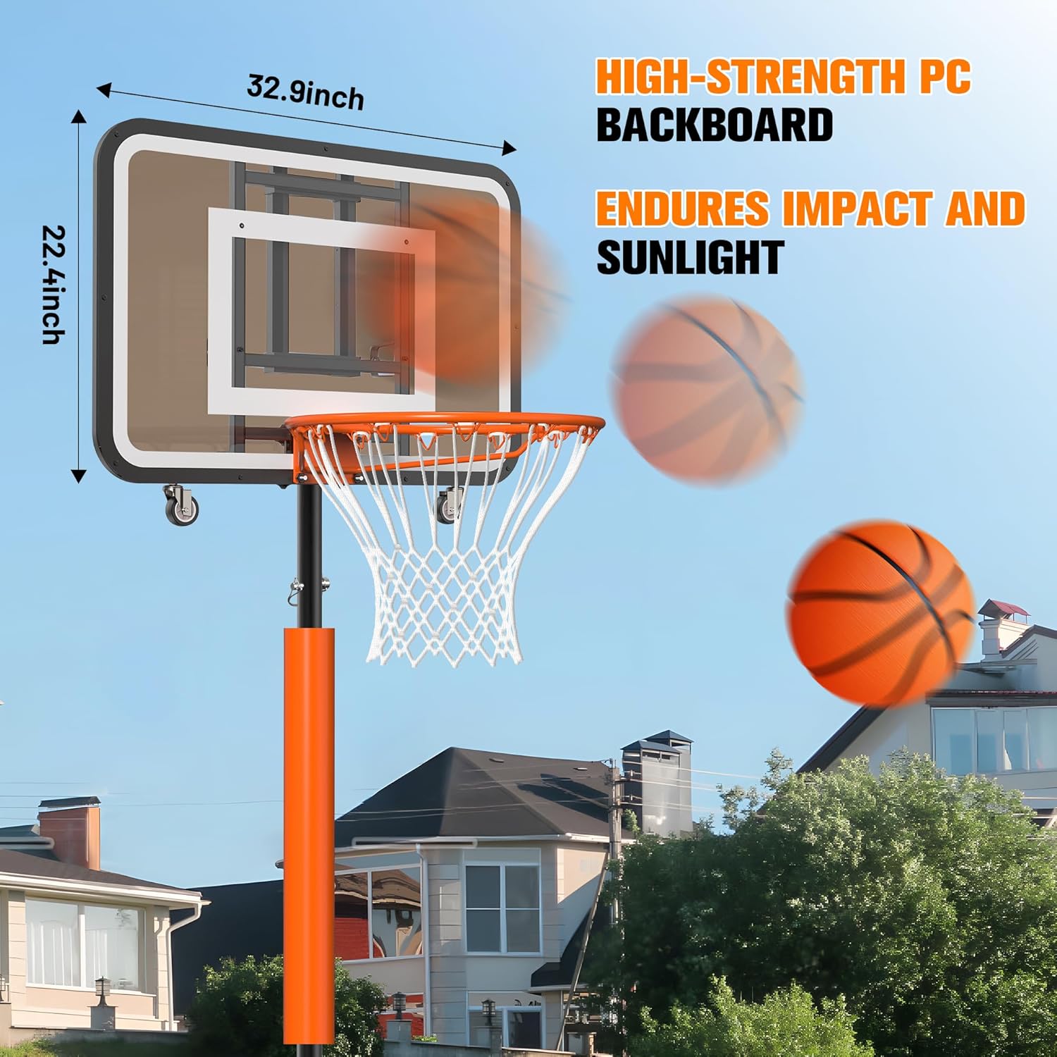 Adjustable Portable Basketball - Basketball Hoop ulasan dan harga